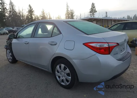 2016 Toyota Corolla Le из США, поврежденный, VIN 2T1BURHE1GC609860